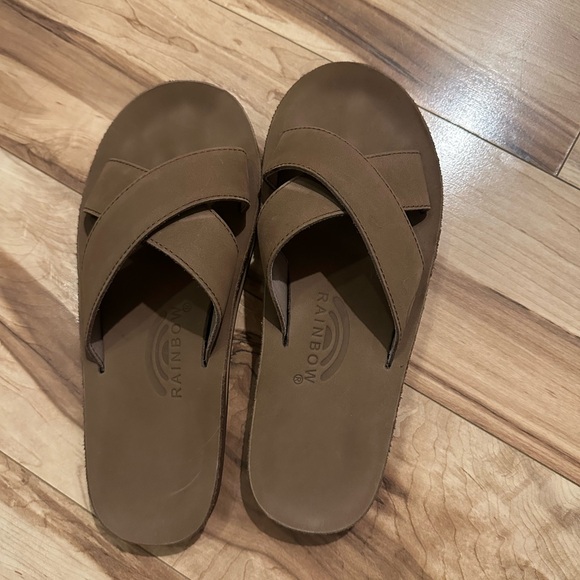 Rainbow Tan Leather Women's Sandals - Picture 2 of 5